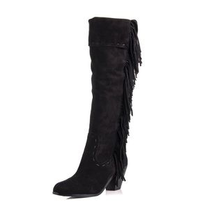 Sam Edelman Louella  Fringe Tall Heel Boot